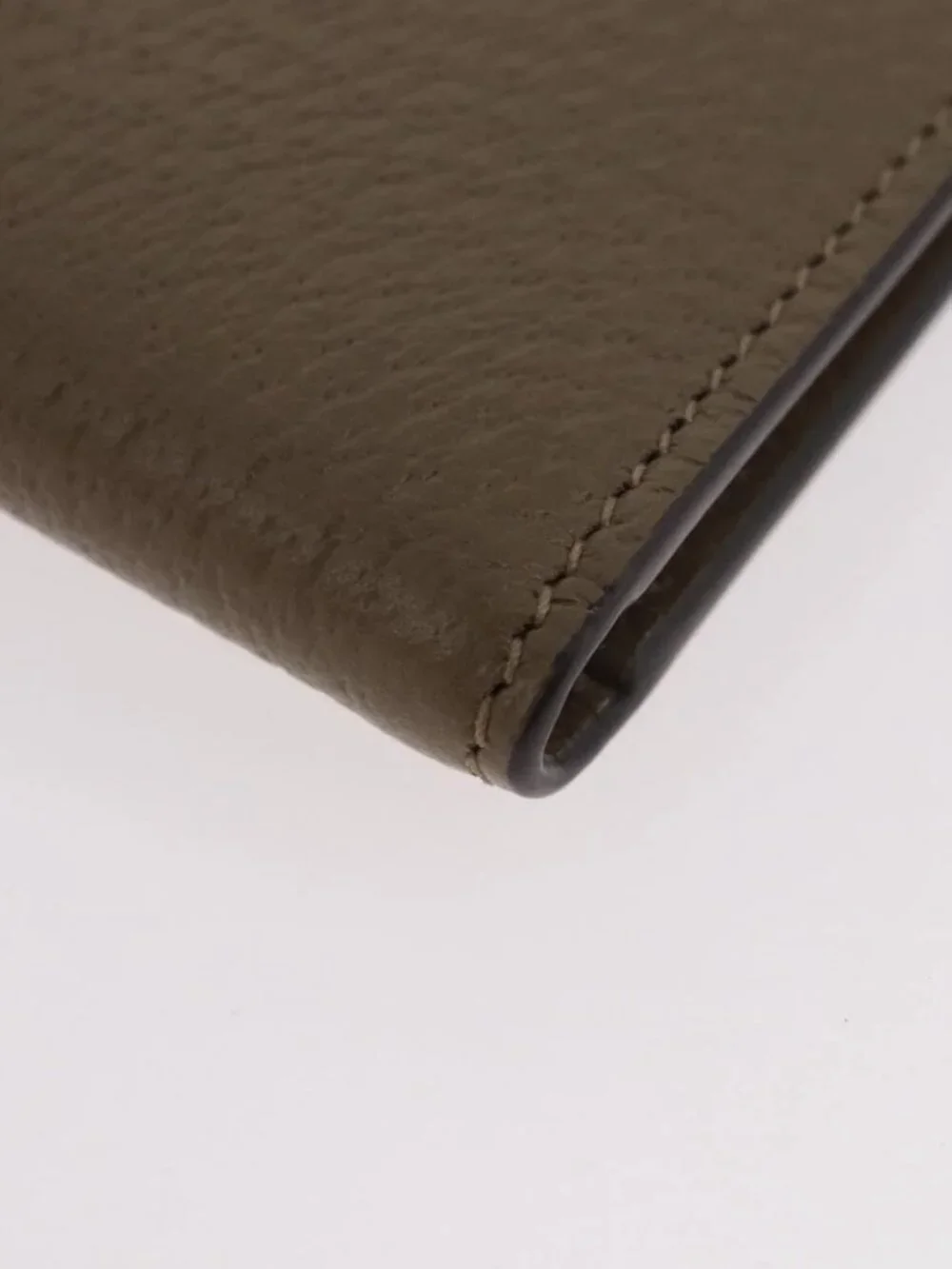 GUCCI GG Marmont Wallet Leather Beige Silver 428726 Auth 186156M